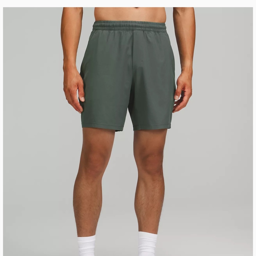 Lululemon men short linerless 7” ColourSmoked Spruce